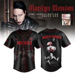 Colorado Rockies x Marilyn Manson One Assassination Under God 2025 Tour Custom Jersey