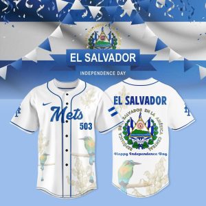 El Salvador Independence Day Parade 2025 Mets Baseball Jersey – New York