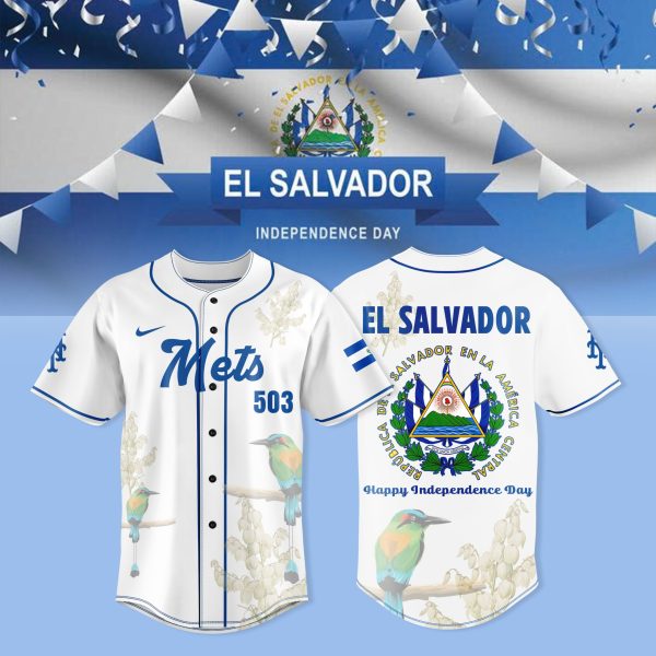 El Salvador Independence Day Parade 2025 Mets Baseball Jersey – New York