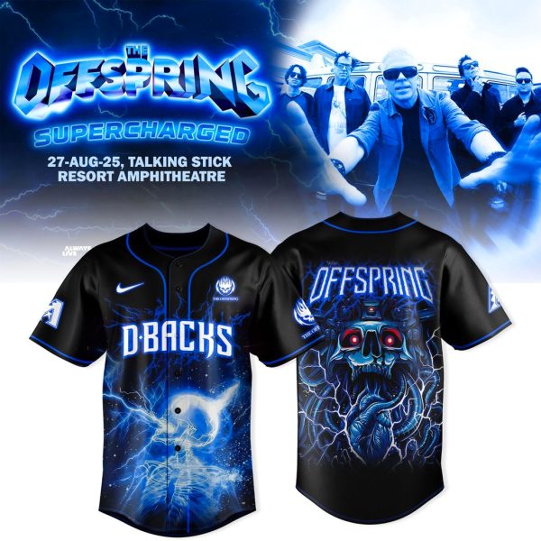 Arizona Diamondbacks Baseball Jersey – The Offspring Supercharged 2025 Worldwide Tour