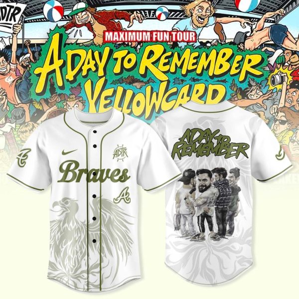 Atlanta Braves x A Day To Remember 2025 Maximum Fun Tour Edition Jersey