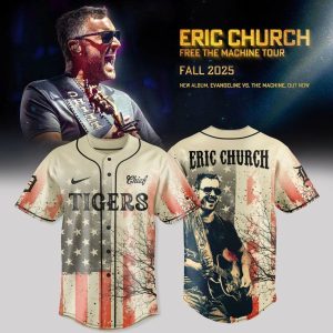 Detroit Tigers Eric Church Baseball Jersey – Free the Machine Collection