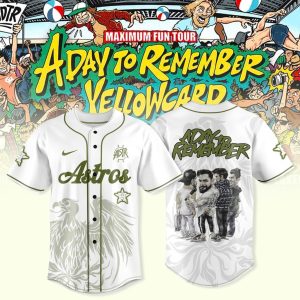 Houston Astros A Day To Remember Maximum Fun Tour 2025 Collection Baseball Jersey