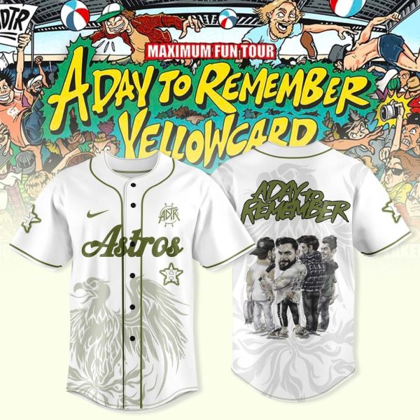 Houston Astros A Day To Remember Maximum Fun Tour 2025 Collection Baseball Jersey