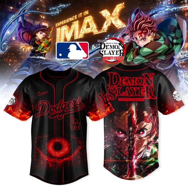 Los Angeles Dodgers Demon Slayer Baseball Shirt – Kimetsu no Yaiba Style