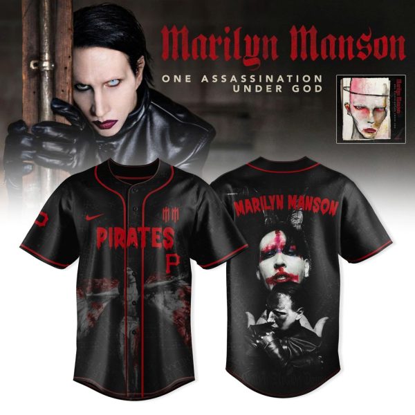 Pittsburgh Pirates Marilyn Manson One Assassination Under God Tour 2025 Collection Jersey
