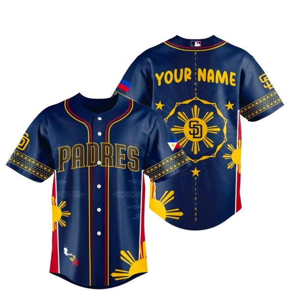 SD Padres Filipino Heritage Limited Padres Fans Custom Jersey