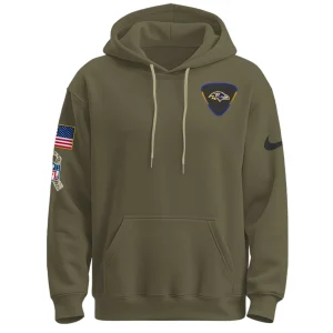 Baltimore Ravens Salute To Service 2025 BAL Veteran Day Limited Hoodie