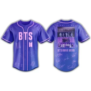 BTS Movie Week Light It Up Fans Baseball Jersey