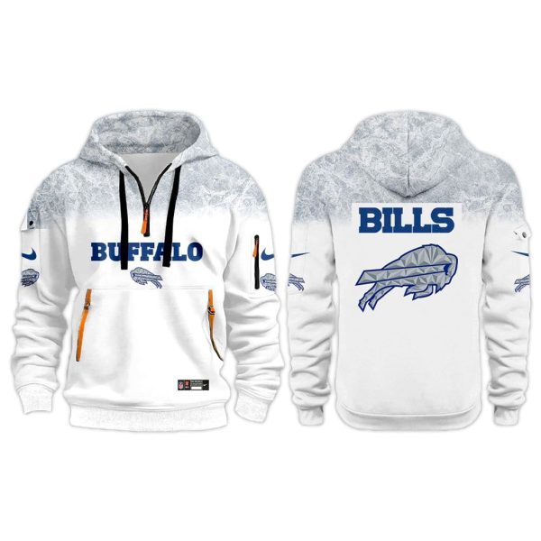 Buffalo Bills Cold Front Rivalries White Uniform Zip Hoodie