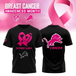 Detroit Lions The Breast Cancer Awareness Month 2025 Limited TShirt