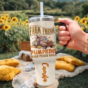 Farm Fresh Autumn Harvest Limited Camila Tumbler – Your Cozy Fall Drink Companion