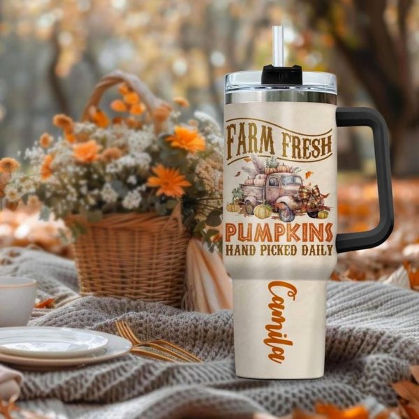 Farm Fresh Autumn Harvest Limited Camila Tumbler - Your Cozy Fall Drink Companion