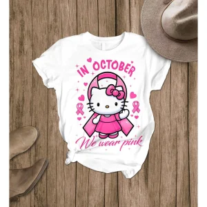 Hello Kitty In October We Wear Pink Pajamas Set
