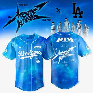Los Angeles Dodgers x P1Harmony’s 2025 Live Tour Blue Jersey