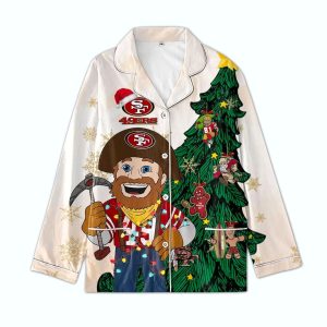 Let It Snow Bang Bang Niner Gang 49ers Pajamas Set