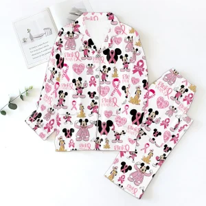 Mick Pick Mickey Power Never Give Up Satin Pajamas
