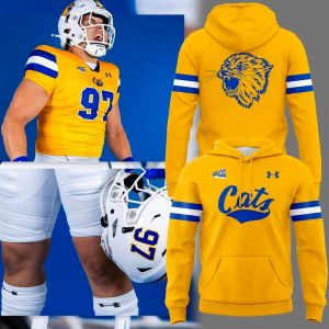 Montana State Bobcats Football Uniform Yellow Hoodie
