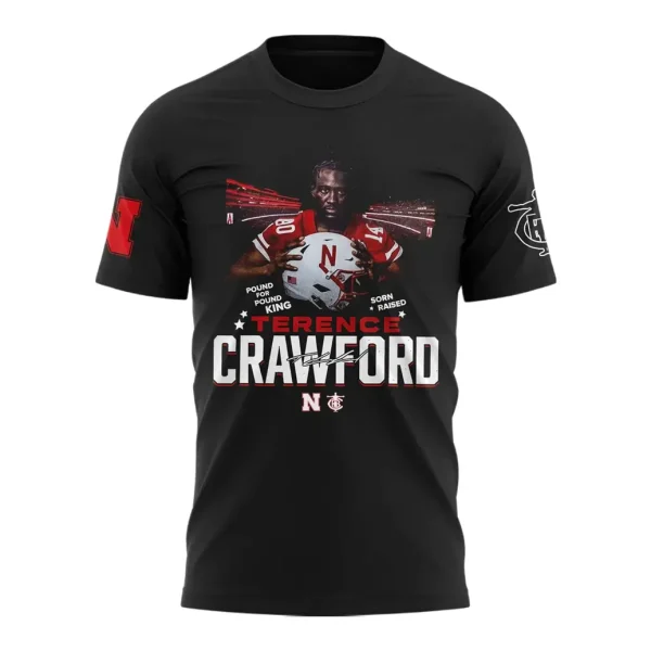 Nebraska Cornhuskers Football Collab Terence Crawford T-Shirt