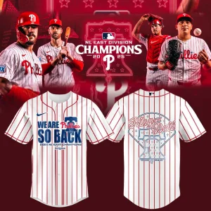 Phillies 2025 National League East Champions Victory Jersey – Ring The Bell Edition