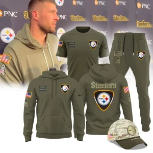 Pittsburgh Steelers 2025 Salute to Service Hoodie Shirt Joggers Cap