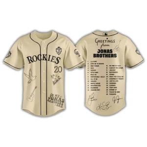 Rockies x Greeting From Jonas Brothers Playlist Jersey