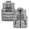 Personalized SF 49ers Puffer Vest – Custom Name & Number NFL Fan Gear