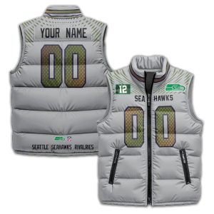 Seahawks Rivalry Series Custom Puffer Jacket