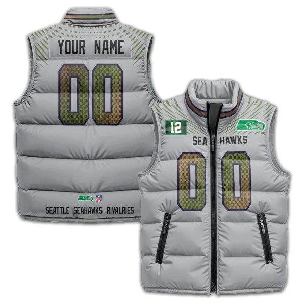 Seahawks Rivalry Series Custom Puffer Jacket