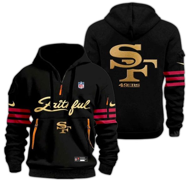 SF 49ers Rivalries Faithful Black Uniform 2025 Zip Hoodie