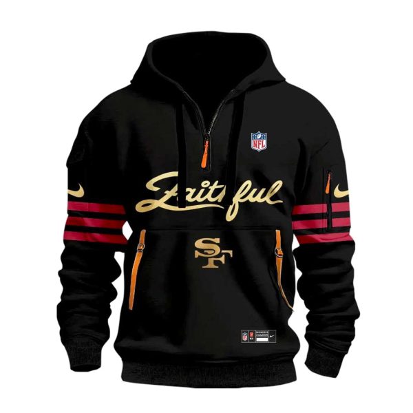 SF 49ers Rivalries Faithful Black Uniform 2025 Zip Hoodie