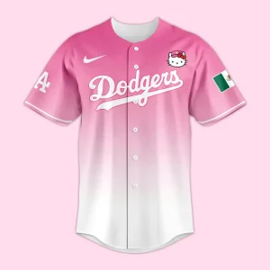 Viva Mexico x Dodgers Hello Kitty Baseball Jersey