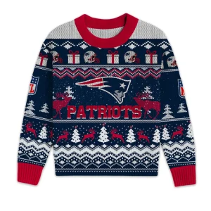 New England Patriots Touch Holiday Christmas 2025 Sweater & Short