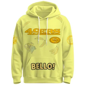 49ers x Minions Banana Limited 2025 Hoodie
