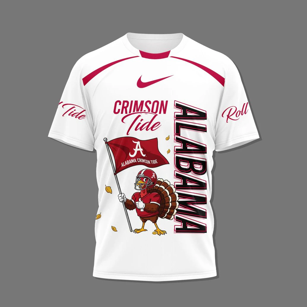 Alabama Crimson Tide Thank Giving Pray For Touchdowns T-Shirt Alabama Crimson Tide Thank Giving Pray For Touchdowns T-Shirt