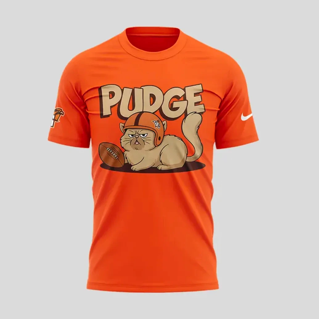 BGSU Football Pudge The Cat T-Shirt BGSU Football Pudge The Cat T-Shirt