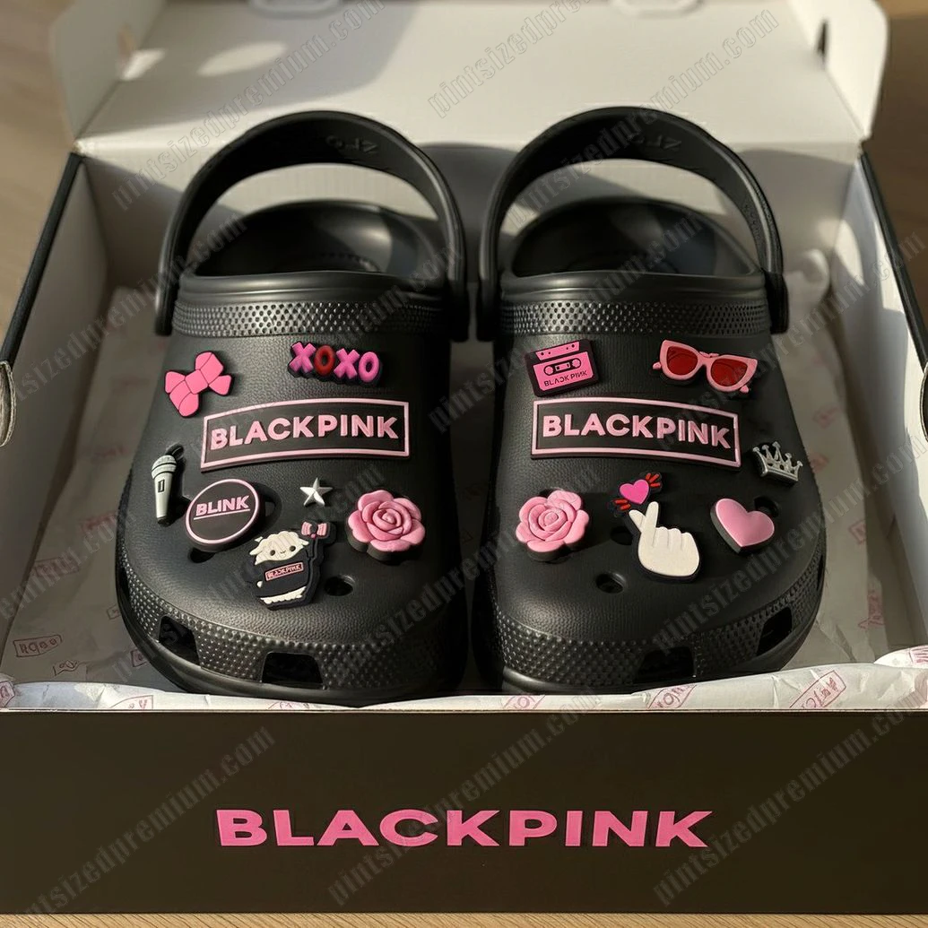 Blackpink Cute New Charms Clogs Blackpink Cute New Charms Clogs
