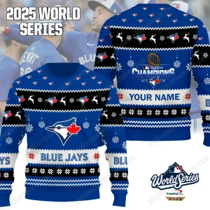 Blue Jays 2025 World Series Champions Ugly Sweater Blue Jays 2025 World Series Champions Ugly Sweater
