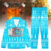 Stitch Blue Christmas Soft Cozy Pajamas Set