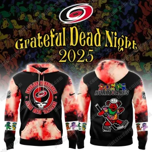 Carolina Hurricanes Grateful Dead Night 60th 2025 Hoodie