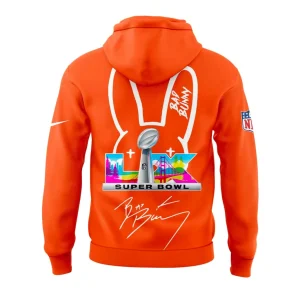Cincinnati Bengals x Bad Bunny Super Bowl Orange Hoodie