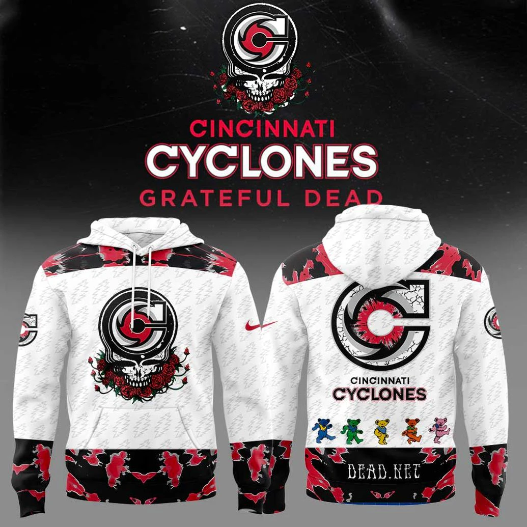 Cincinnati Cyclones Grateful Dead Night 2026 Special Hoodie Cincinnati Cyclones Grateful Dead Night 2026 Special Hoodie