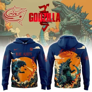 Columbus Blue Jackets x Godzilla Limited 2025 Hoodie