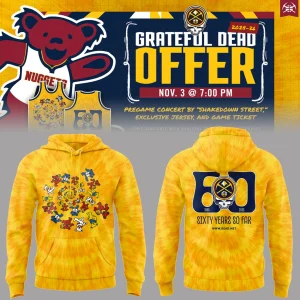 Denver Nuggets x Grateful Dead Nov 2025 Hoodie