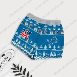 Detroit Lions Merry Christmas 2025 Premium Ugly Sweater & Short