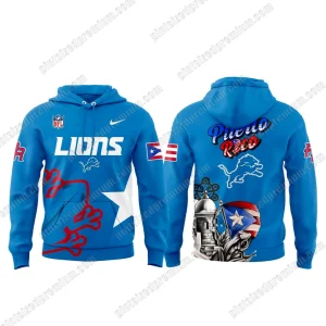Detroit Lions Puerto Rico Heritage 2025 Limited Hoodie