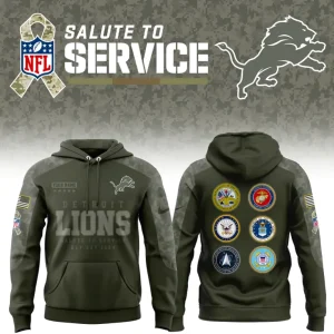 Detroit Lions Veterans Day 2025 Hoodie