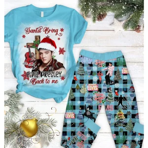 Elvis Presley Santa Bring Christmas Pajamas Set