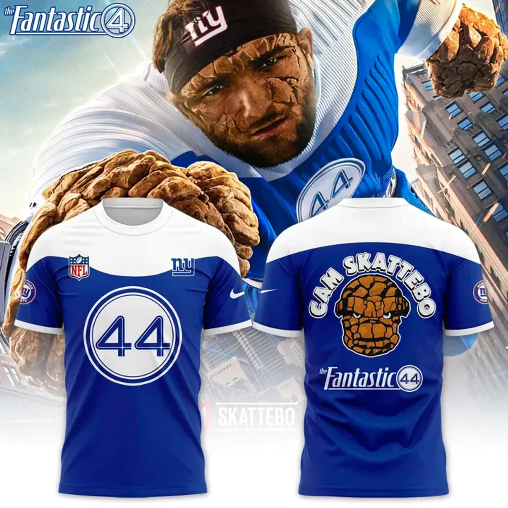 Fantastic Four x New York Giants 2025 T-Shirts Fantastic Four x New York Giants 2025 T-Shirts