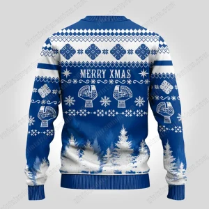 Finland Christmas Hannunvaakuna Tattoo Ugly Christmas Sweater Hyvaa Joulua